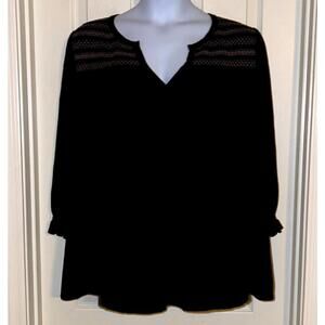Lane Bryant Long Sleeve Embroidered Top sz 18 / 20